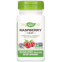 Червона малина (листя), Red Raspberry, Nature's Way, 100 веганських капсул (320 мг у капсулі)