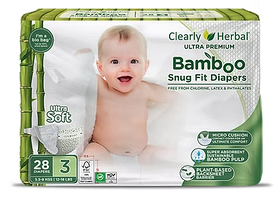 Підгузки дитячі Clealry Herbal Bamboo, розмір 3 (5,5-8 кг) 28 шт