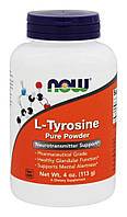 Тирозин, L-Tyrosine, Now Foods, порошок, 113 гр