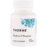 Вітамін В2, Riboflavin 5 'Phosphate, Thorne, 60 капсул