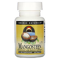 Мангостін, Mangosteen, Source Naturals, 187,5 мг, 60 таблеток