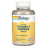 Вітамін С, Buffered Vitamin C, Solaray, буферизований, порошок, 5000 мг, 227 г