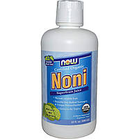 Ноні, Noni SuperFruit, Now Foods, сертифікований органічний суперфрукт, 946 мл.