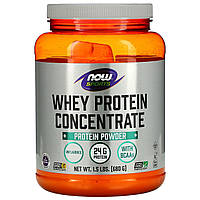 Сироватковий протеїн, концентрат, Whey Protein Concentrate, Now Foods, Sports, порошок, без смаку, 680 г