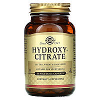 Екстракт гарцинії камбоджійської, Hydroxy-Citrate, Solgar, гідроксилімонна кислота, 60 вегетаріанських капсул