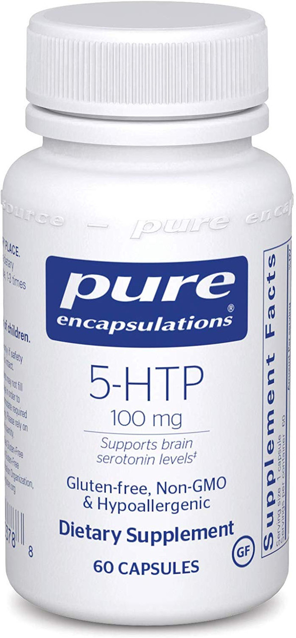 5-HTP (5-гідрокситриптофан), Pure Encapsulations, 100 мг, 60 капсул, фото 1