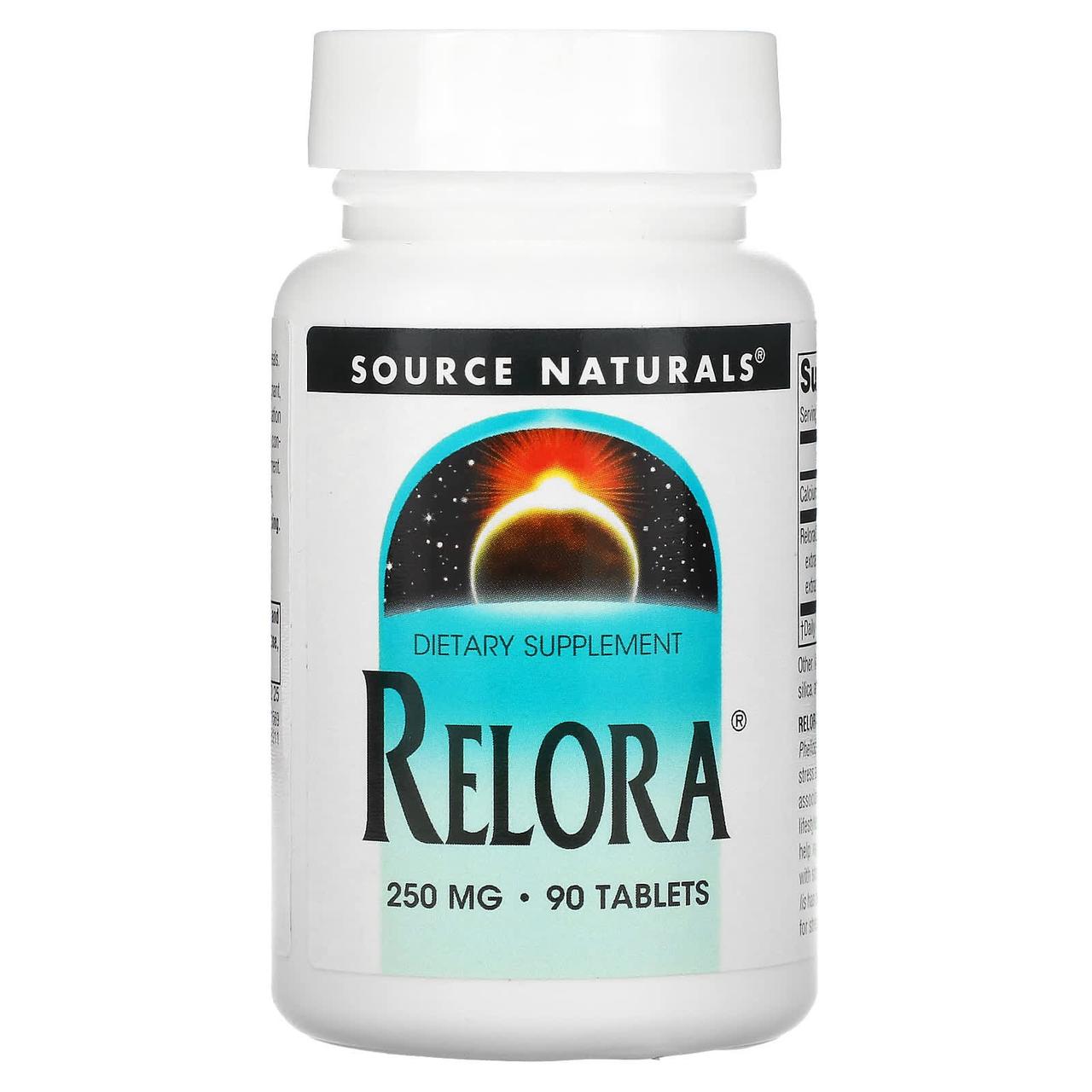 Зниження рівня кортизолу, Relora, Source Naturals, 250 мг, 90 таблеток, фото 1