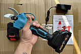 Безщітковий акумуляторний секатор із прогумованою ручкою Makita 36V з 2 акб 2 Ah у кейсі, фото 5