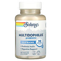 Пробіотик, Multidophilus 12, Solaray, 20 млрд КУО, 100 капсул
