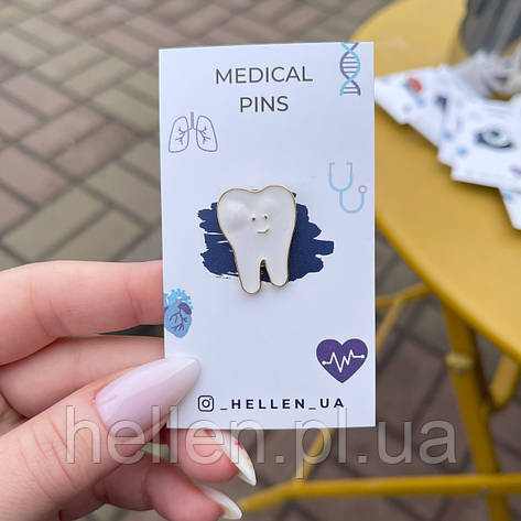 Медична брошка "Зубик", фото 1