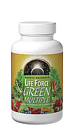 Мультивітаміни, Life Force Green Multiple, Source Naturals, активатор енергії із суперпродуктами, 45 таблеток