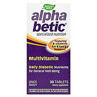 Мультивітаміни для діабетиків, Alpha Betic® Multivitamin, Nature's Way, один раз на день, 30 таблеток