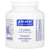 L-лізин HCl, l-Lysine, Pure Encapsulations, підтримка імунітету, здоров'я ясен та губ, 500 мг, 270 капсул