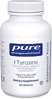 L-Тирозин, l-Tyrosine, Pure Encapsulations, для сну, підтримка щитовидної залози, когнітивного здоров"я і пам"яті, 90 капсул