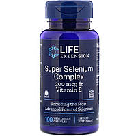 Селен з вітаміном Е, Super Selenium, Life Extension, комплекс, 100 капсул