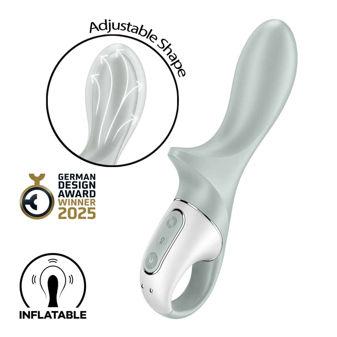 Анальний надувний вібратор Satisfyer Air Pump Booty 3, гнучкий стовбур - SX2175, фото 1