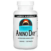 Аміно день, Amino Day, Source Naturals, 1000 мг, 120 таблеток
