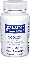 Лікопін, Lycopene, Pure Encapsulations, 20 мг, 60 капсул
