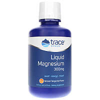 Магній рідкий , Liquid Magnesium, Trace Minerals Research, смак мандарину, 300 мг, 473 мл