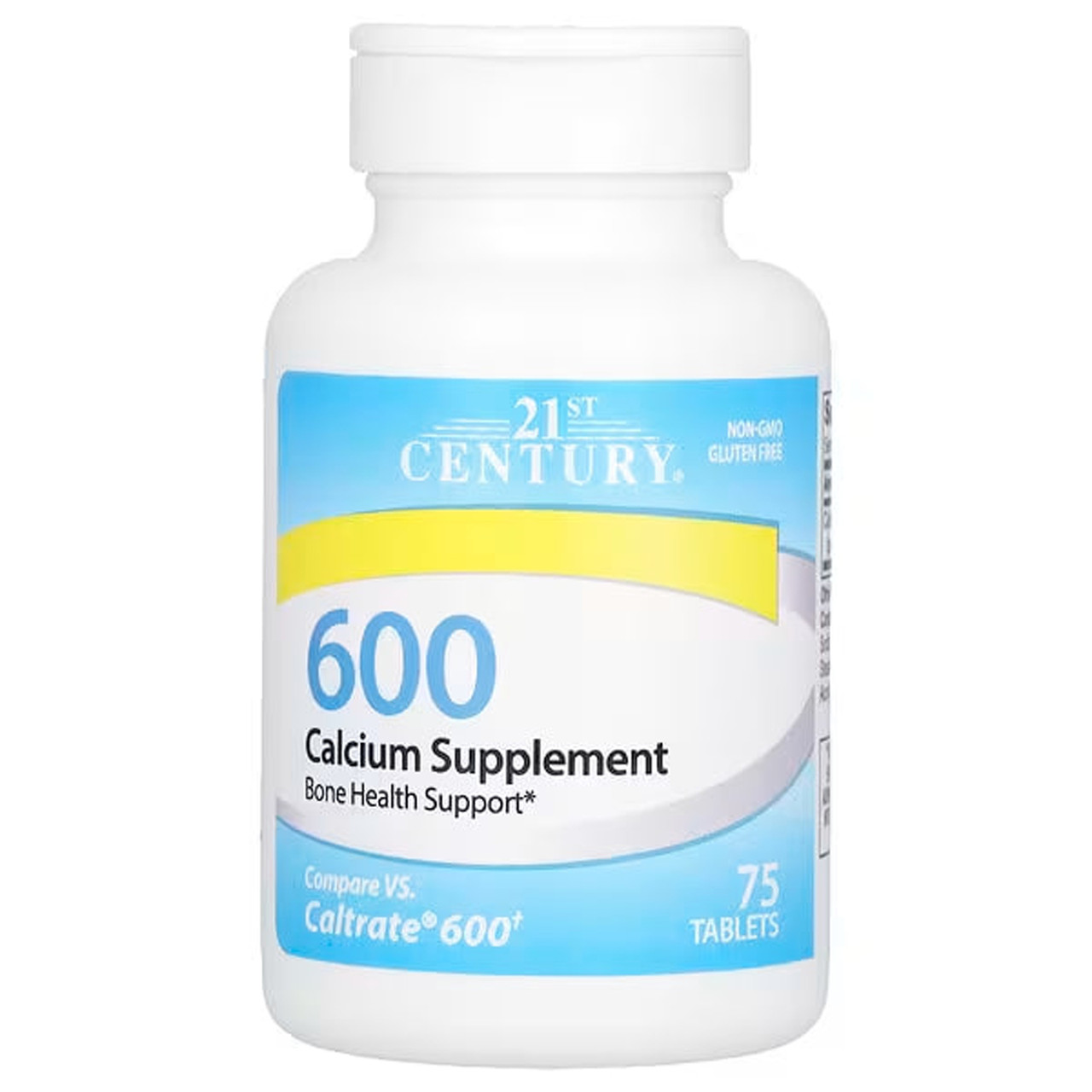 Кальцій для кісток, Calcium Supplement, 21st Century, 600 мг, 75 таблеток, фото 1