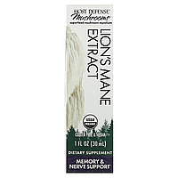 Їжовик Гребінчастий, Lion's Mane, Fungi Perfecti, екстракт, для пам'яті, 30 мл.