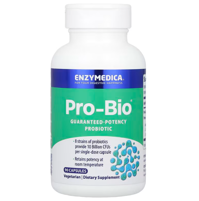 Пробіотик, Guaranteed Potency Probiotic, Enzymedica, 90 капсул, фото 1