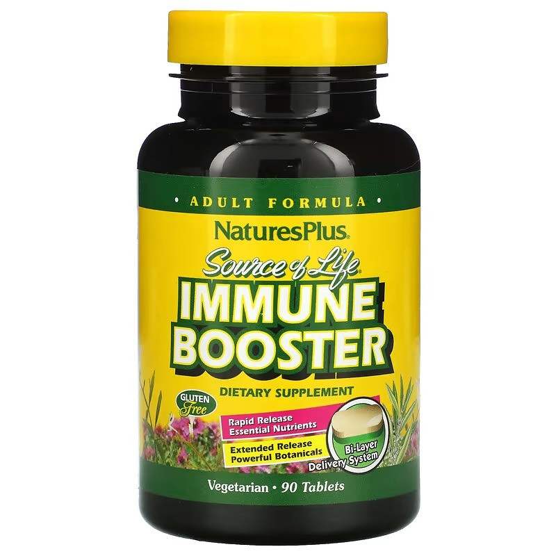 Посилення імунітету, Immune Booster, Nature's Plus, Source of Life, 90 таблеток, фото 1