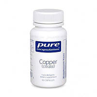 Мідь (цитрат), Copper (citrate), Pure Encapsulations, 60 капсул