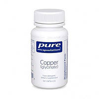 Мідь (гліцинат), Copper (glycinate), Pure Encapsulations, 60 капсул