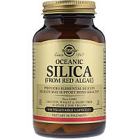 Кремній з червоних водоростей, Oceanic Silica, Solgar, 100 капсул