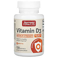 Вітамін D3, Vitamin D3, Jarrow Formulas, 5000 МО, 100 гелевих капсул