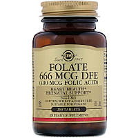 Фолат, Folate, Solgar, 400 мкг, 250 таблеток