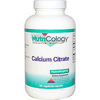 Цитрат кальцію (Calcium Citrate), Nutricology, 180 капсул