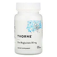 Бісгліцинат цинку, Zinc Bisglycinate, Thorne, 30 мг, 60 капсул