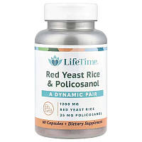 Полікозанол і червоний рис (Red Yeast Rice & Policosanol), Life Time Vitamins, 60 кап.