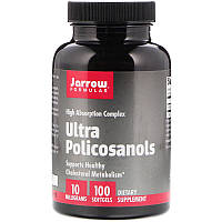 Полікозанол ультра (Ultra Policosanols), Jarrow Formulas, комплекс, 10 мг, 100 капсул