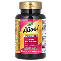 Мультивітаміни для жінок 50+, Alive! Women's 50+, Multi-Vitamin, Nature's Way, 60 таблеток