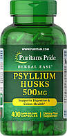 Подорожник лушпиння, Psyllium Husks, Puritan's Pride, 500 мг, 400 капсул