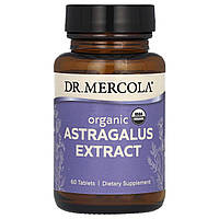 Астрагал екстракт, Astragalus Extract, Dr. Mercola, органік, 60 таблеток