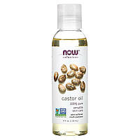 Касторова олія, Solutions, Castor Oil, Now Foods, 118 мл