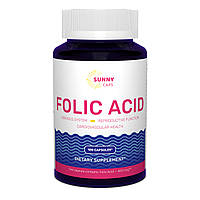 Фолієва кислота, Folic Acid Powerfull, Sunny Caps, 400 мкг, 100 капсул