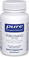 Полікозанол, Policosanol, Pure Encapsulations, 20 мг, 120 капсул