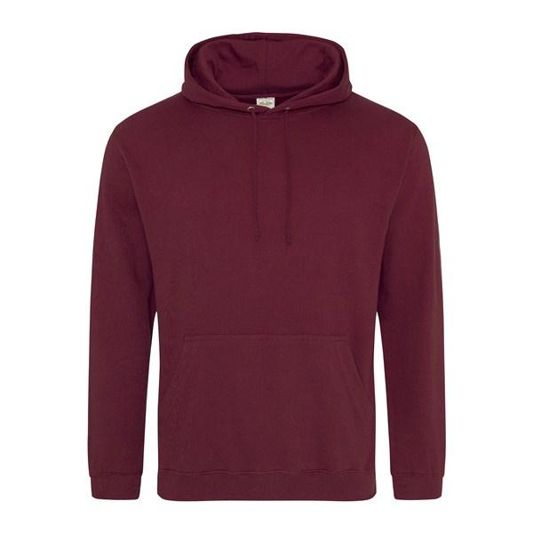 Толстовка худі Just Hoods з капюшоном AWJH001 бордова