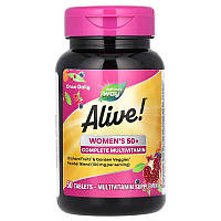 Мультивітаміни для жінок віком від 50 років, Alive! Women's 50+, Nature's Way, 50 таблеток