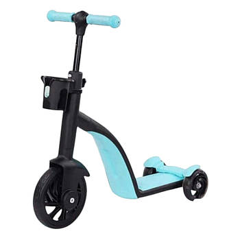 Самокат-біговел триколісний (колеса EVA матеріал) SC824 Блакитний