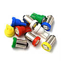 Комплект світлодіодних ламп NAPO LED BA9S-5050-1smd T4W Ba9s колір світіння жовтий 10 шт, фото 4