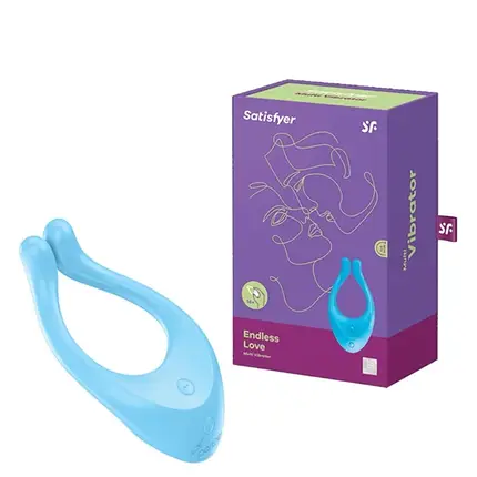 Тренажер подвійний Satisfyer Partner Multifun 1 Endless Love (SO2305) Blue ЄС, фото 1