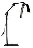 Безтіньова Led лампа для бьюті майстра універсальна F-800B, 45 Вт, чорна