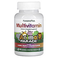 Мультивітаміни та мінерали для дітей, Multi-Vitamin & Mineral Supplement, Nature's Plus, з різними смаками, 90 таблеток у формі