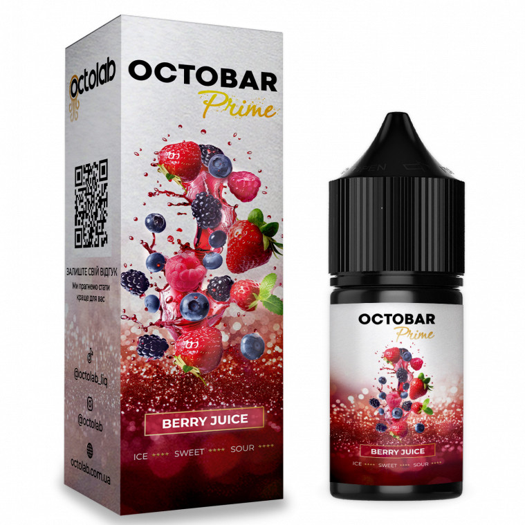 Набір для самозамішування Octobar Prime 30 мл. Малина Чорна Смородина (Berry Juice)